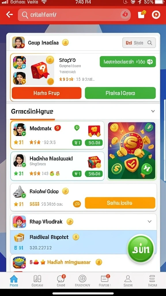 Pilihan mesin slot yang beragam dan penuh warna.