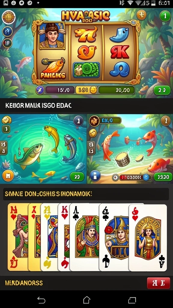 Karakter-karakter unik yang siap untuk bertempur.