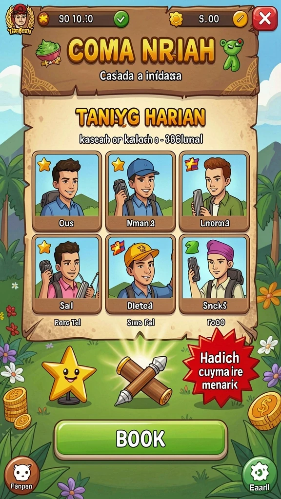 Tangkapan layar menampilkan karakter utama dalam aksi.