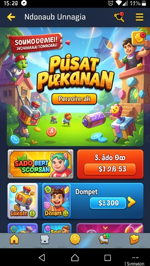 Beragam permainan menarik untuk semua kalangan.