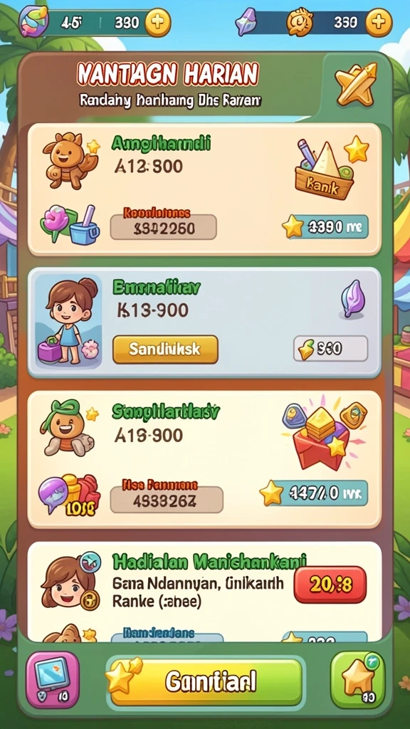 Screenshot ketiga memperlihatkan fitur reward menarik dari GACOR78.