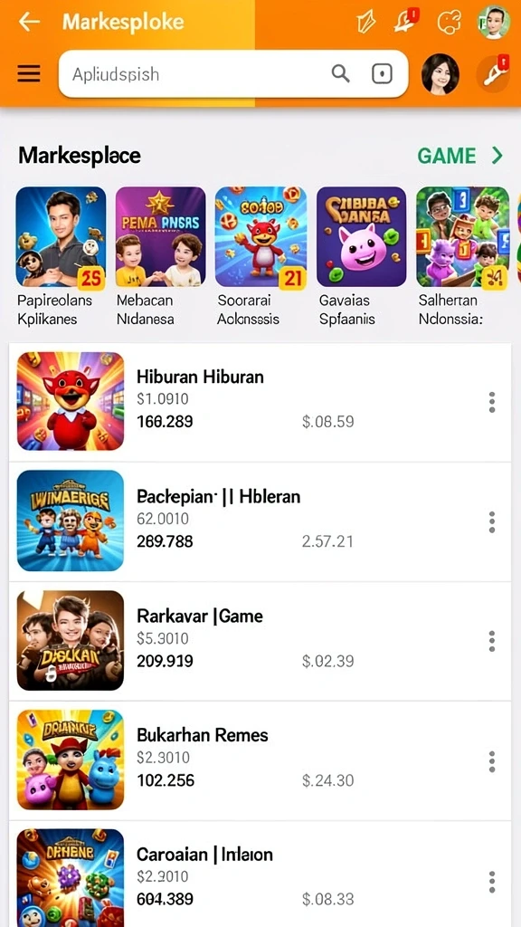 Tampilan antarmuka yang menarik dan mudah dinavigasi.