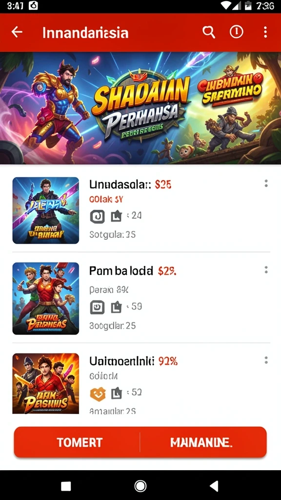 Varian permainan slot dengan tema yang beragam.