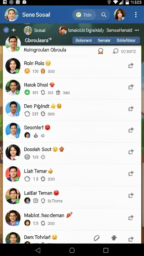 Papan peringkat yang memacu semangat bersaing.