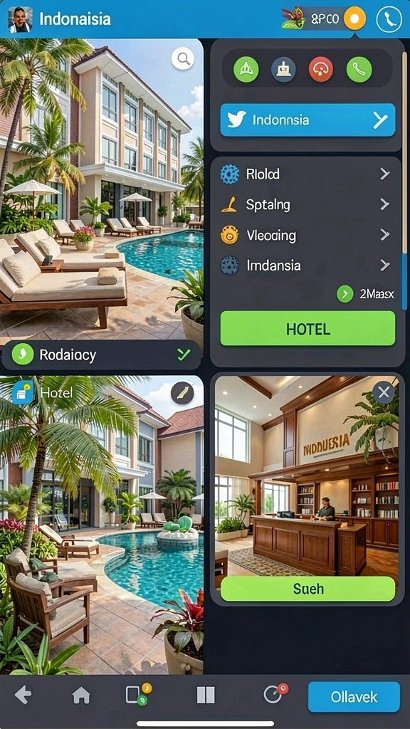 Screenshot dari level permainan yang menantang.