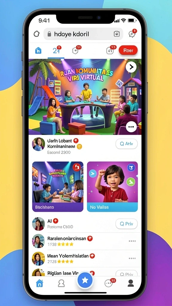 Pemandangan level yang menakjubkan dan penuh detail.