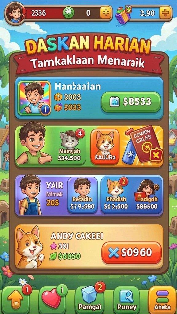 Screenshot menampilkan karakter utama dalam aksi.