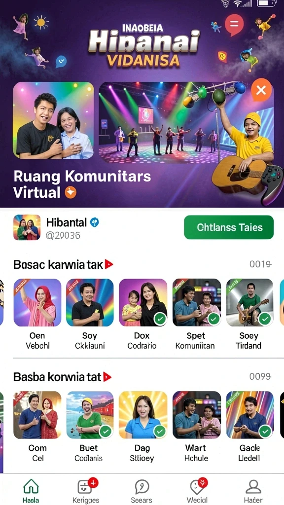 Komunitas aktif dengan banyak interaksi antar pemain.