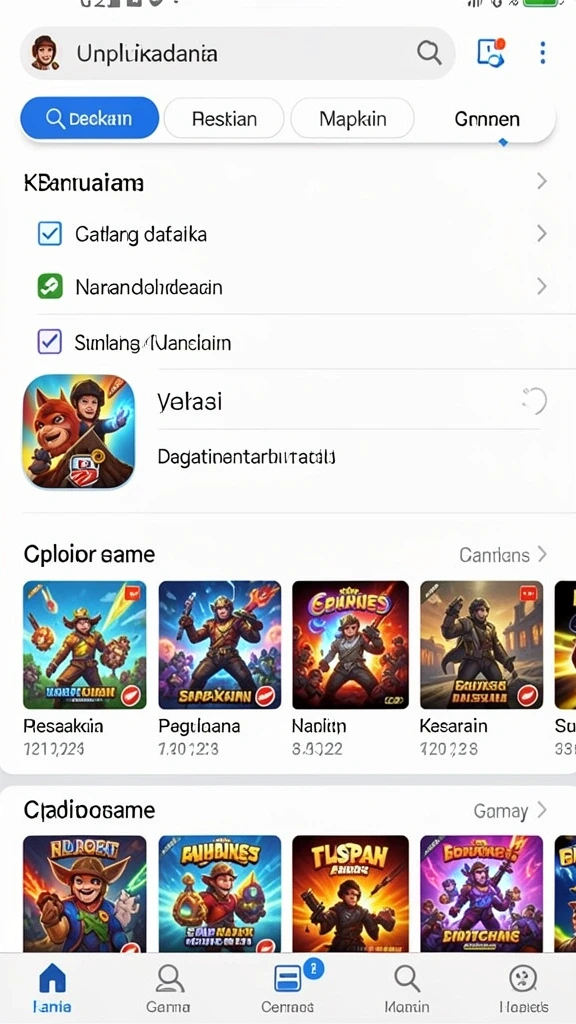 Antarmuka permainan yang intuitif dan mudah digunakan.