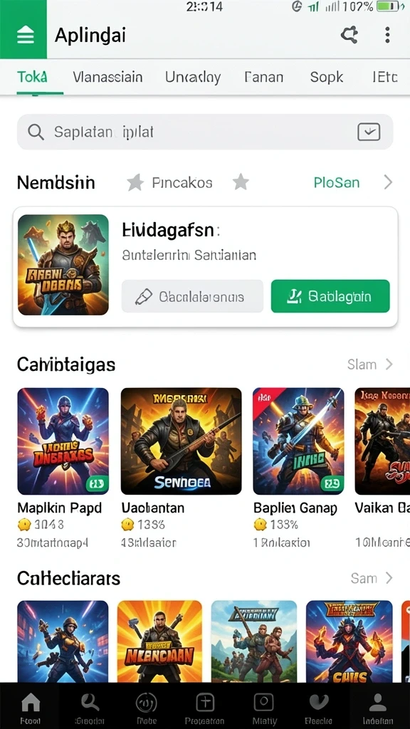 Mode permainan yang dapat dipilih sesuai selera.