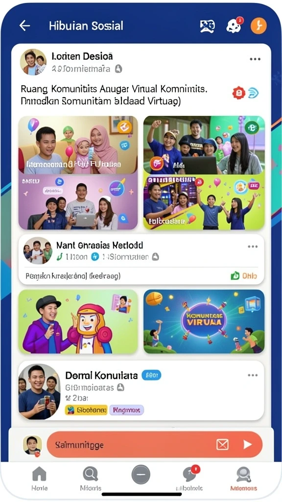 Fitur sosial untuk interaksi antar pemain.