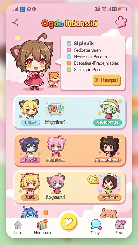 Menampilkan karakter baru yang diperkenalkan dalam update.