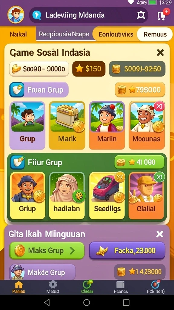 Tampilan grafis yang memukau saat bermain.